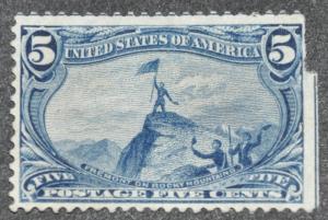DYNAMITE Stamps: US Scott #288 (corner) - UNUSED