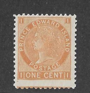 Prince Edward Island Sc #11 1c orange with dot at lower left variety LH VF