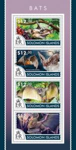 SOLOMON ISLANDS 2015 SHEET BATS WILDLIFE slm15218b