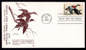 US 1362 Waterfowl Conservation 1st Ducks Unlimited U/A FDC