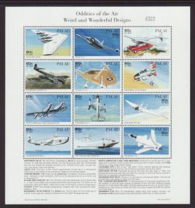 Palau 404 Airplanes Miniature Sheet MNH VF