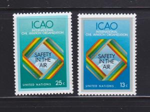 UN New York 298-299 Set MNH Safety In The Air