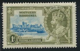 Northern Rhodesia  SG 18 SC# 18 MH  -  Silver Jubilee - see details