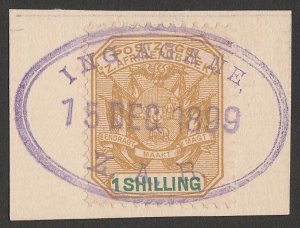 TRANSVAAL-BOER WAR 1899 Boer invasion of Natal Postmark Ingagane ZAR 15 DEC 1899