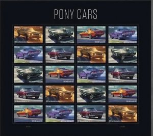 Pony Cars 2022  Forever stamps 2 sheets total 40 stamps