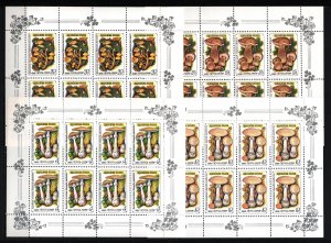 RUSSIA/USSR 1986 SET OF 6 SHEETS OF 8 STAMPS MNH