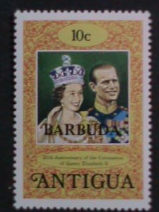 ​ANTIQUA 1978 25TH ANNIV: QUEENS ELIZABETH II -CORONATION -MNH SET VF