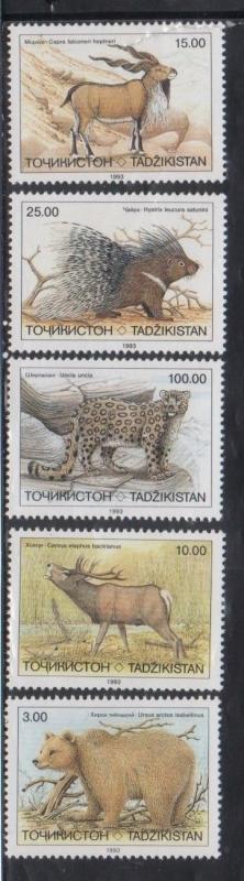 Tajikistan 15-19 Wild Animals Mint NH  