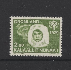 Greenland #111  (1979 Year of the Child  issue) VFMNH CV $0.80