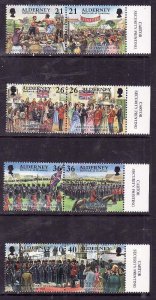 Alderney-Sc#155-62- id10-unused NH set-Military-Ships-Garrison Island-2000-