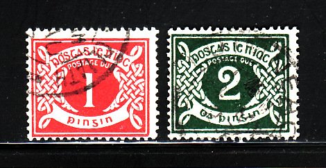 Ireland J2-J3 U Numeral, Postage Due (A)