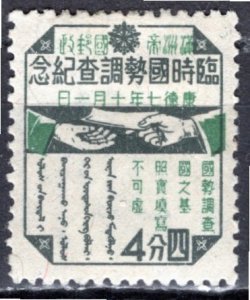 Manchukuo; 1940; Sc. # 135, MHH Single Stamp