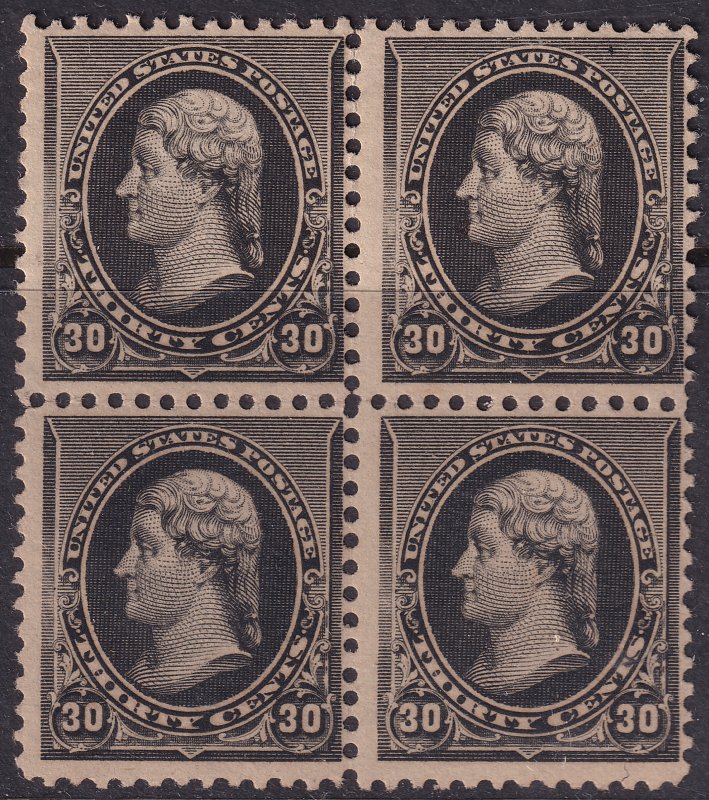 #228 Mint, Fine+, Top OG, bottom NH (CV $30 - ID28895)