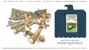 THE HISTORY OF THE U.S. IN MINT STAMPS KENTUCKY IS SETTLED