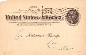 1897 American Exchange Nat'l Bank - Flag Cancel - New York, Ny - PPC - J1717