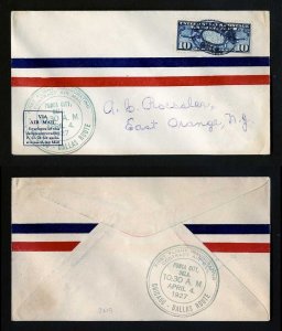 # C7 on CAM # 3 First Flight cover, Ponca City, OK to Chicago, IL - 4-4-1927 - 2