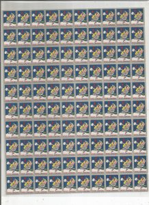 1944 CHRISTMAS SEALS, FULL SHEET, MNH