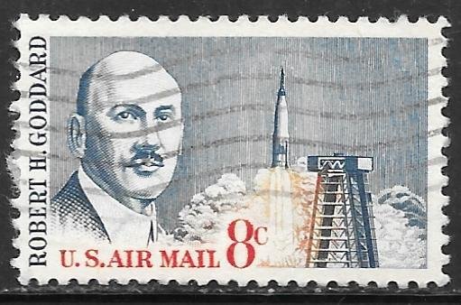 USA C69: 8c Robert Goddard, single, used, F-VF