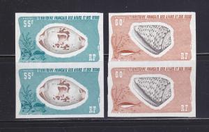 Afars & Issas 390-391 Imperf Pairs MNH Sea Shells