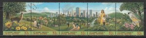 1996 UN-NY - Sc 682a - MNH VF - strip of 5 - City Summit