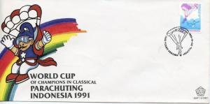 INDONESIA   -  1991 World Parachuting Championships  FDC3323