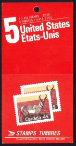 Canada Sc# BK116 Booklet MNH 1990 45c Pronghorn Deer