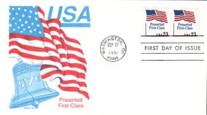 #2605 US Flag Gamm FDC