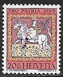 Switzerland # B347 - Magi on Horseback - MNH.....{W}