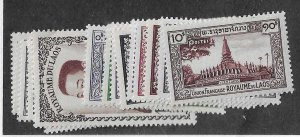 Laos Sc # 1-17  set of 17 LH VF