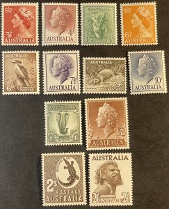 AUSTRALIA # 292-303-MINT NEVER/HINGED--COMPLETE SET--1956-57(lotV)