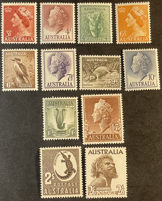 AUSTRALIA # 292-303-MINT NEVER/HINGED--COMPLETE SET--1956-57(lotV)