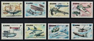 ZAIRE 1978 - History ov aviation /complete set MNH