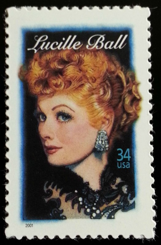 2001 34c Lucille Ball, Legends of Hollywood Scott 3523 Mint F/VF NH