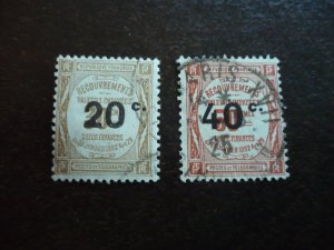 Stamps - France - Scott# J52-J53- Used Set of 2 Stamps