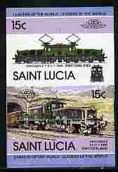 St Lucia 1984 Locomotives #2 (Leaders of the World) 15c '...