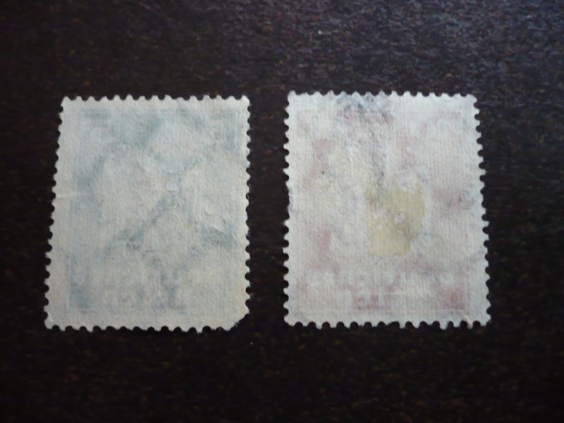 Stamps - Germany - Scott# O54-O55 - Used Partial Set of 2 Stamps - Overprinted