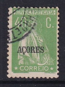 Azores  #312G  used  1931  overprint 40c  Perf. 12 x 11 1/2