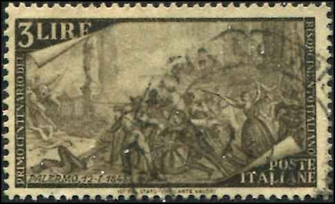 Italy SC# 495  Historic Scene Used  SCV $1.00