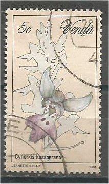 VENDA, 1981, used 5c, Orchids, Scott 48