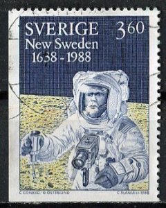 Sweden; 1988: Sc. # 1676: Used Single Stamp
