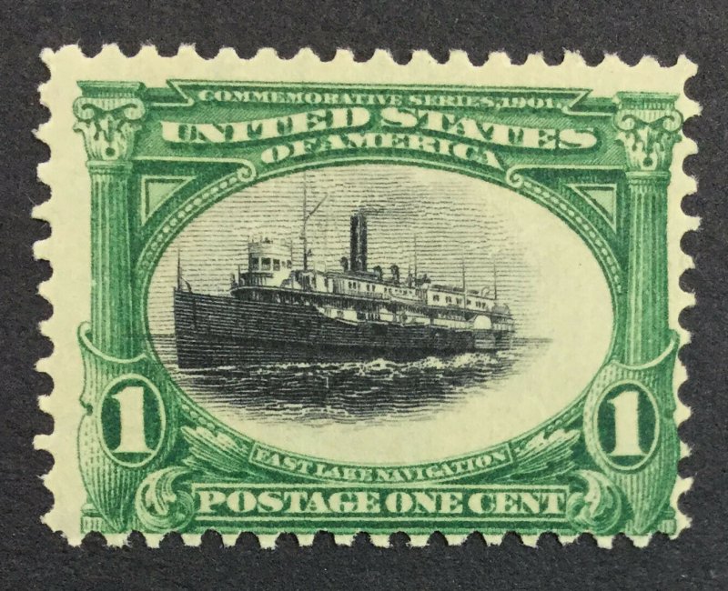 MOMEN: US STAMPS #294 VAR. FAST SHIP MINT OG NH LOT #41214