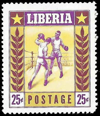 Liberia SC 349 - Boxing - MLH - 1955