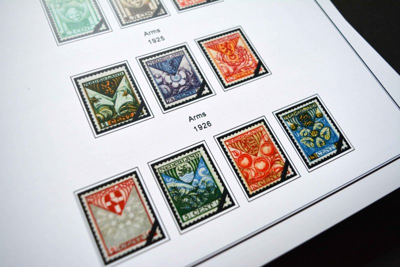 COLOR PRINTED NETHERLANDS 1852-2010 STAMP ALBUM PAGES (315 illustrated pages)