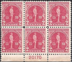 688 Mint,OG,NH... Plate Block of 6 - SCV $40.00