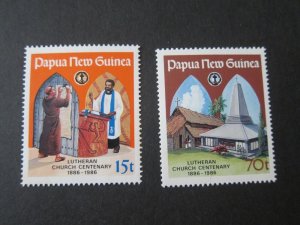 Papua New Guinea 1986 Sc 649-50 set MNH