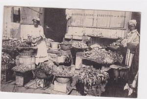 SIERRA LEONE POSTCARD 1908 , FREETOWN SHOP SCENE   R3305