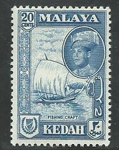 Malaya - Kedah 89   MNHVF  1957   PD