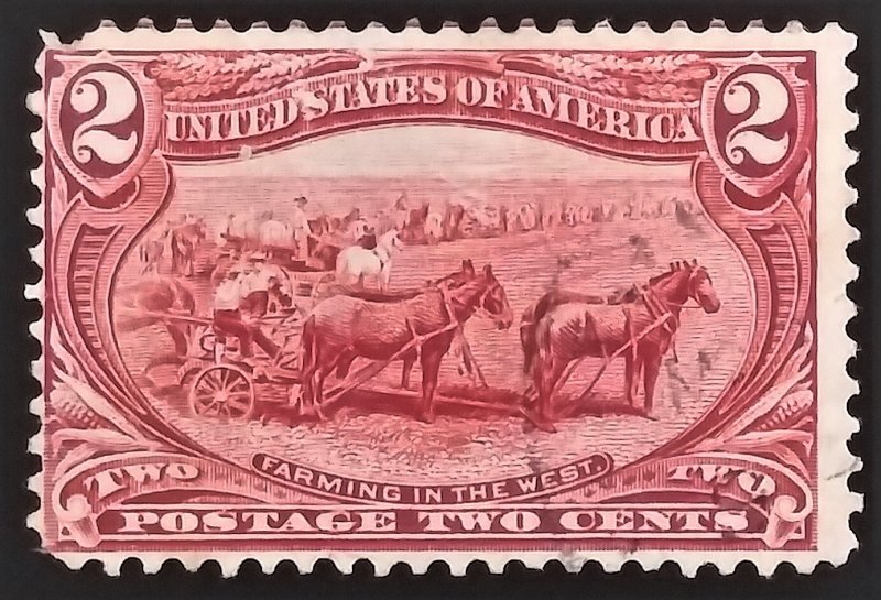 1898 UNITED STATES  2c USED STAMP - ID:7290