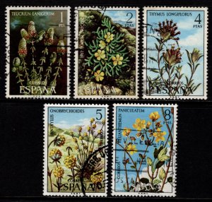 Spain 1974 Spanish Flora (3rd series) Wild Flowers, Set [Used]