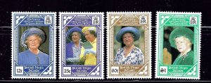 British Virgin Is 673-76 MNH 1990 Queen Mother 90th Birthday